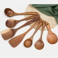 thumbnail image 4 of Yirtree Kitchen Premium Wooden Utensils For Cooking - Non-Stick Soft Comfortable Grip Wooden Cooking Utensils, 4 of 8