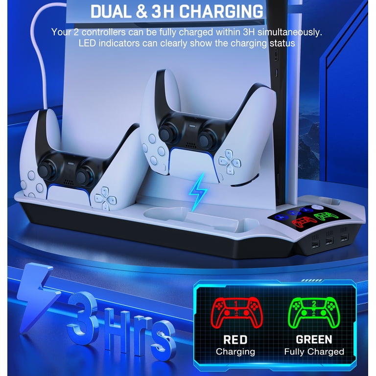 Beboncool PS5 Slim Cooling Stand with Dual Charger photo 5
