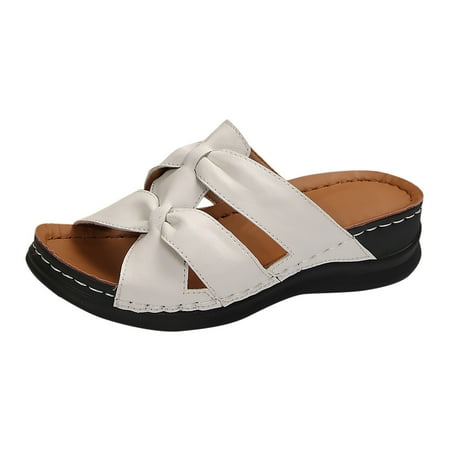 

Jungdeepe Women s Summer Women Nine Slides Animal Slippers Women Size 8 Grandma Bear Slippers for Women Women Open Toe Slippers with Little Wedge Heel Womens Slippers Socks with Extra Large