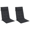 thumbnail image 5 of vidaXL Highback Chair Cushions 6 pcs Anthracite Oxford Fabric, 5 of 9