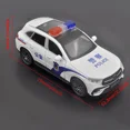 thumbnail image 2 of 1:32 For Mercedes Benz alloy police car model decorations for children's toy collection gifts, 2 of 6