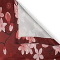 thumbnail image 3 of Ambesonne Traditional Kitchen Curtains, Sunset and Sakura Art, 55"x39", Orange Coral Red, 3 of 3
