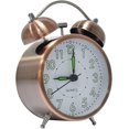 thumbnail image 3 of Reloj despertador clásico con campana, reloj despertador silencioso Retro Vintage, reloj despertador analógico con número luminoso para niños y adultos, 3 of 5