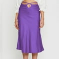 thumbnail image 5 of Sngxgn Skirts for Women Crossover High Waisted Ruffle Layered Skort Skirts(Purple,M), 5 of 7