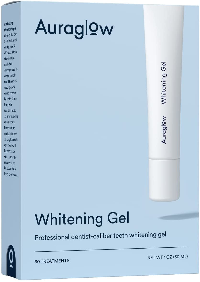 Auraglow Teeth Whitening Gel, 35 Carbamide Peroxide, 30 Treatments