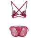 thumbnail image 3 of Conjunto de lencería femenina con sujetador con aros y braguita Vino rojo, 3 of 9