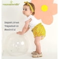 thumbnail image 3 of Younger Tree Infant Baby Girl My 1st Birthday Outfits Set Toddler Summer Romper Shorts Headband Clothes for 12-18 Months, 3 of 8