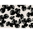 thumbnail image 3 of 1x Studio II 18x14 Black Modern Framed Museum Art Print Titled - Monstera Leaves Black, 3 of 5