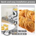 thumbnail image 3 of Set of 2 Biscuit Attachment Accessories,8 Shapes,Biscuit Attachment with Connecting Ring, for Meat Mincer,Food Processor,1 set of mixer accessories,Photo Color, 3 of 7