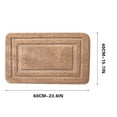 thumbnail image 2 of Fmbmuo Rectangle Bathroom Rugs Machine Washable Flat Pile Modern Bath Mats for Bathroom 16x24in 100%Polyester Brown, 2 of 4