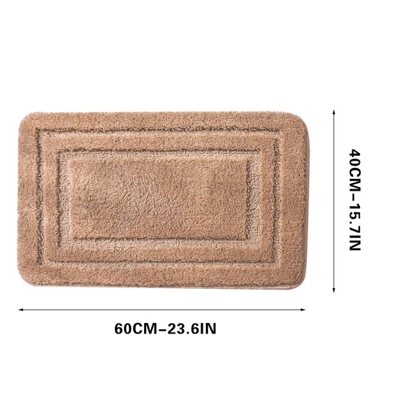 LSLJS Fall Decorations for Home Bathroom Rug, Flocking Microfiber Printed Carpet Soft Thick Plush Super Absorbent Rubber Backing Non-slip Floor Mat, Minimalist Rug for Bathtub Kitchen Front Door