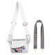 thumbnail image 2 of Bolsa De Hombro Bolsa de hombro de lona Casual Lady Shopping Bag Costuras en contraste para el trabajo (gris) Sywqhk Para Estrenar, 2 of 9