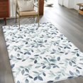 thumbnail image 3 of Non-Slip Rug Pad Rugs Watercolor Gradient Blue Leaves Rectangle Area Rugs 3x5Ft Soft Carpet Pads for Living Room Kids Room, Retro Country Plants, 3 of 9