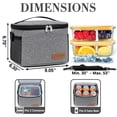 thumbnail image 2 of Bolsa térmica TuerCao 5L/6 latas Mini Soft a prueba de fugas, color gris claro, 2 of 7
