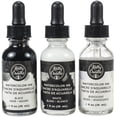 thumbnail image 2 of Kelly Creates Liquid Watercolor Set 3/Pkg-Black, White & Iridescent, 2 of 2