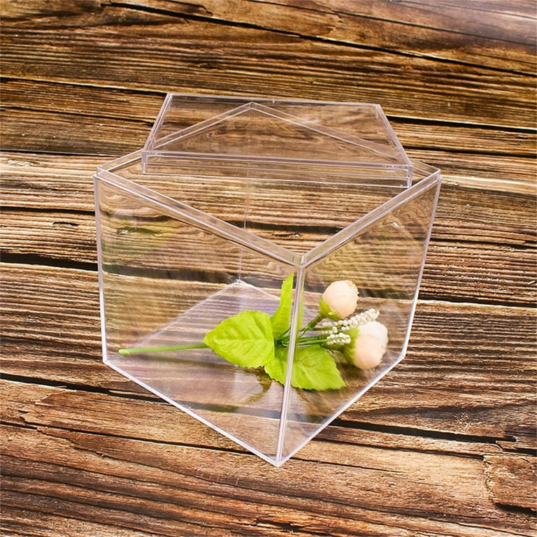Square Wedding Glass Lucite Cube