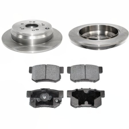 For Honda 2005-2016 CR-V Sport Utility Brake Pad and Rotor Kit Rear 98644SD