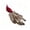 Red, variant on Christmas Tree Bird Ornament, Clip on Feathered Bird with Foam Construction, Artificial Peacock Decoration for Holiday Tree, Wreath, and Mantel Accent, 7.87 Inch