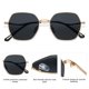 thumbnail image 4 of Gafas de Sol SOJOS Retro Hexágono Cuadrado SJ1101 Oro/Gris Polarizadas, 4 of 6