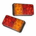 thumbnail image 3 of 2Pcs 12V 10LED Waterproof Truck Trailer Truck Tail Light Car Turn Signal Brake Rear y11680, 3 of 6
