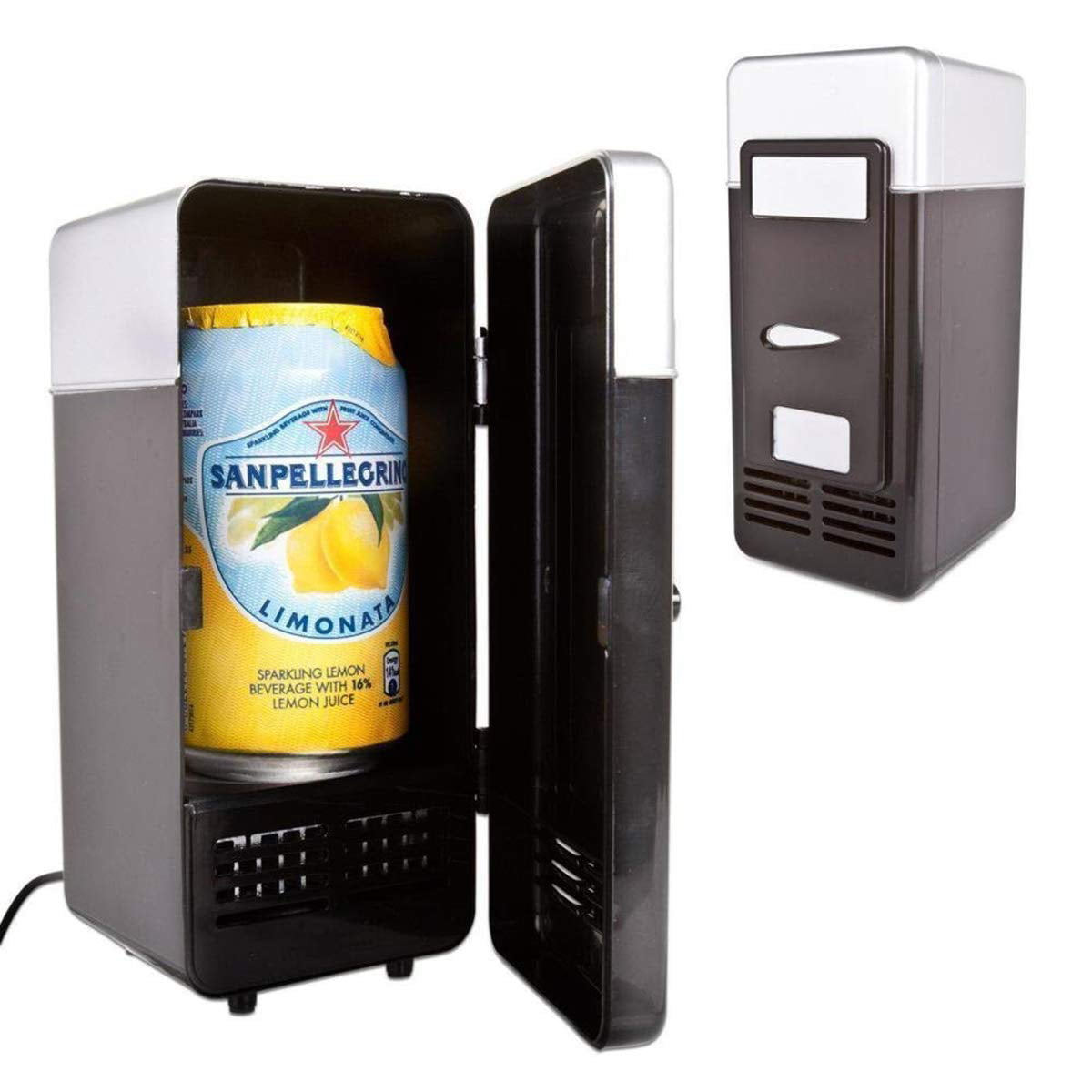 Lychee Mini USB Kühlschrank Auto Tragbar Bier Getränk´Bier Kühler oder Wärmer Laptop PC Auto Kühlschrank