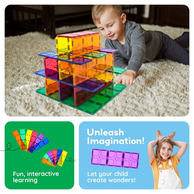 PicassoTiles Large 28 PC Magnetic Building Blocks Set for Toddler PicassoTiles Large 28 PC Magnetic Building Blocks Set for Toddler