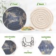 thumbnail image 4 of Capricornus Of Zodiac Coasters with Holder for Coffee Table 6 Pcs Drink Coaster Sets Absorbent for Home Decor 4 inch, 4 of 7