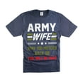 thumbnail image 4 of Funny Army Wife Shirt Wife Military Shirts US Patriotic Shirts For Her Army Unisex Shirt Wife Gifts (Small Grey), 4 of 6