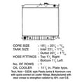 thumbnail image 2 of CSF Aluminum Core Radiator, Plastic Tank, 2 of 2
