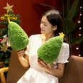 thumbnail image 5 of Mouliraty Christmas Tree Throw Pillows, 13.8in Christmas Tree Shaped Plushes Pillow Sofa Decoration Cushion Christmas Gift, for Bedroom Outdoor Sofa Couch Home Winter Party Cushion Decorations, 5 of 6