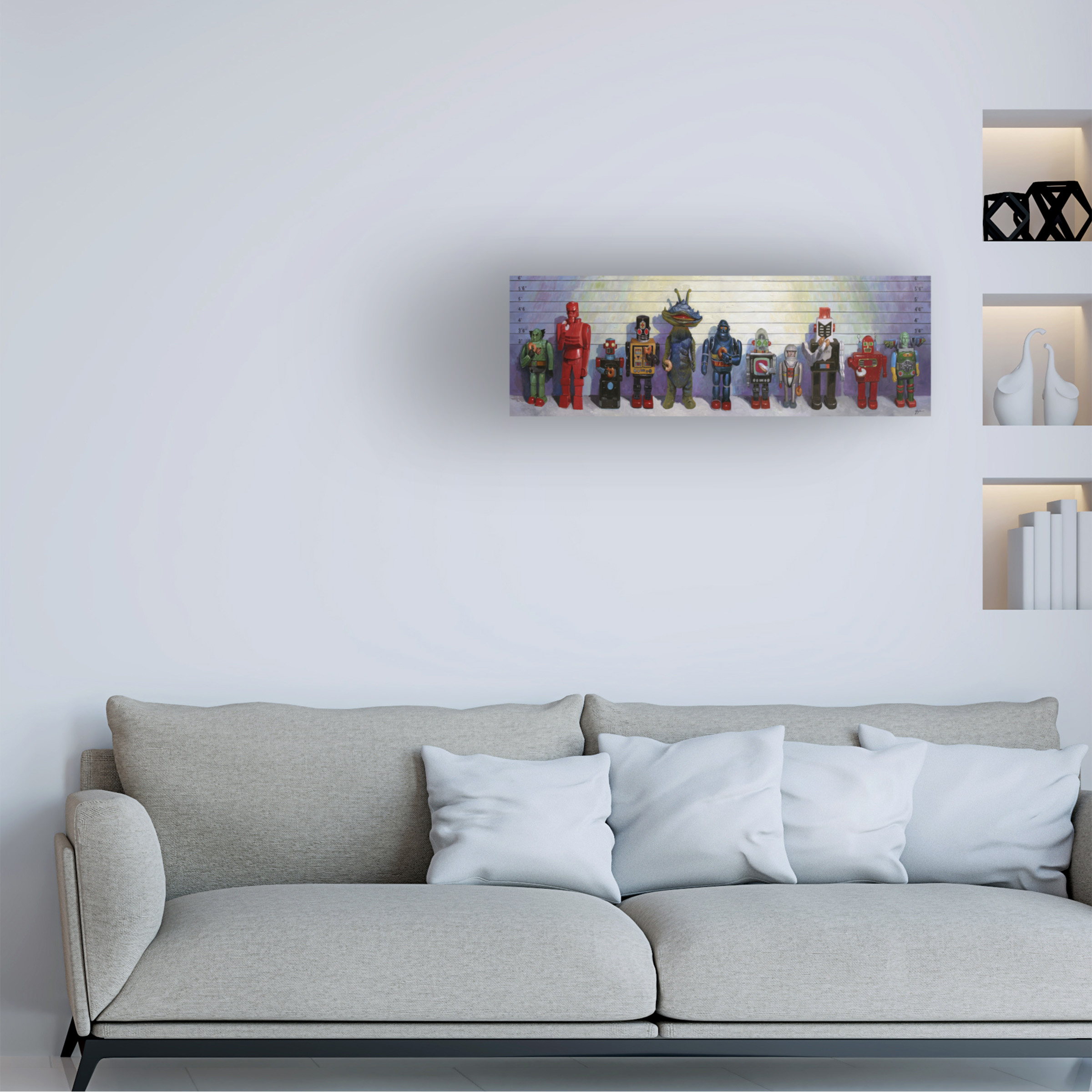 Eric Joyner 'Line-Up' Canvas Art