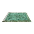 thumbnail image 2 of Ahgly Company Machine Washable Indoor Round Persian Turquoise Blue Traditional Area Rugs, 7' Round, 2 of 4