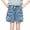 Blue, variant on ZHOGXU Soft Summer Elastic Waist Shorts Kids Denim Pants For Girls With Pocket Comfortable Everyday Wear