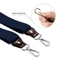 thumbnail image 2 of Buyless Fashion 2 pack Suspenders for Men - 48" Elastic Adjustable Straps 1 1/4" - Y Back with Metal Hooks - 5137-2-Navy, 2 of 7