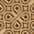 thumbnail image 1 of Ahgly Company Indoor Square Patterned Yellow Orange Area Rugs, 5' Square, 1 of 6