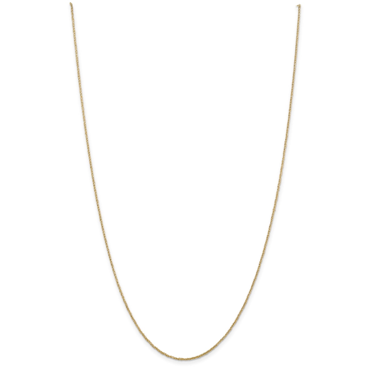 14k Yellow Gold Rope Chain Pendant 