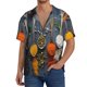 thumbnail image 1 of Fotbe Various Herbs And Spices In Spoons Camisa Estampada de Manga Corta para Hombre, Casual de Verano, Estilo Playero, Sin Arrugas-Small, 1 of 5