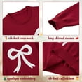 thumbnail image 6 of Aideaone Girls Toddler Sweater Long Sleeve Crewneck Pullover Knit Winter Fall Clothes 3-7 Years, 6 of 7