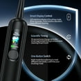 thumbnail image 3 of OasiSmile Sonic Electric Toothbrush for Adults with Smart Display, 6 Soft Rubber Wrap Brush Heads, 90-Day Battery Life, 2-Min Timer 4 Modes Travel Rechargeable Tooth Brush, Black, 3 of 7