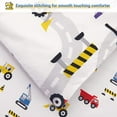 thumbnail image 3 of Viviland Kids 7-Piece Road Cars White Bed in a Bag, Full, 3 of 5