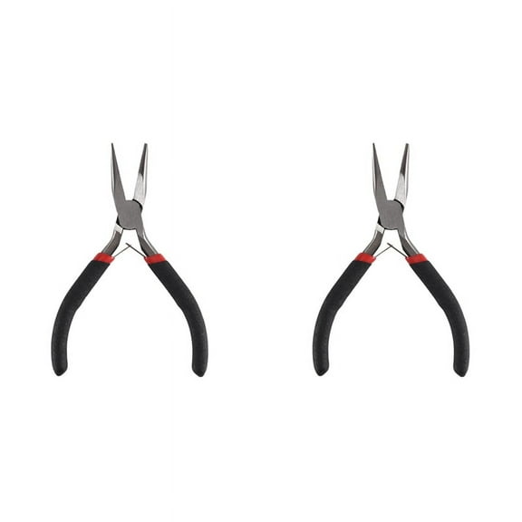 2X Handy Pliers DIY Tool Needle Nose No Tooth
