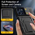 thumbnail image 3 of HCTian for Motorola Moto G Stylus 5G 2025 Case with 2 Pack Screen Protector, Upgrade Slide Camera Cover & Kickstand, Lanyard Strap, Military Grade Shockproof Heavy Duty Robust Bumper Phone Case, 3 of 7