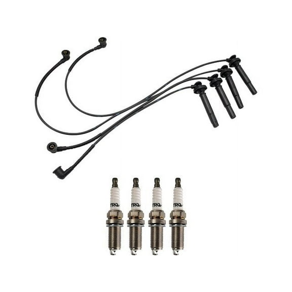 Spark Plug Wire Set with Spark Plugs - Compatible with 2008 - 2011 Subaru Impreza 2.5L H4 Naturally Aspirated 2009 2010