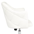 thumbnail image 5 of Impressions Vanity Pearl Tufted 360 Degree Swivel Vanity Chair with Height Adjustable (White), 5 of 6