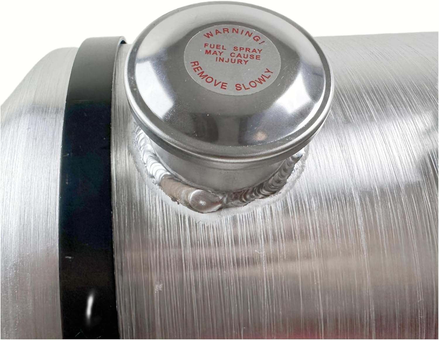 JSD 5 Gallon Aluminum Gas Tank Fuel Tank With Level Gauge 10 x 16 End Fill 1/4" NPT Outlet Auxiliary