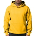 thumbnail image 2 of CharmCyan Classic Pullover Hoodie Sweatshirt for Men Women Unisex Fleece Lined Hooded Top with Kangaroo Pocket Casual Wear Yellow 3XL, 2 of 2