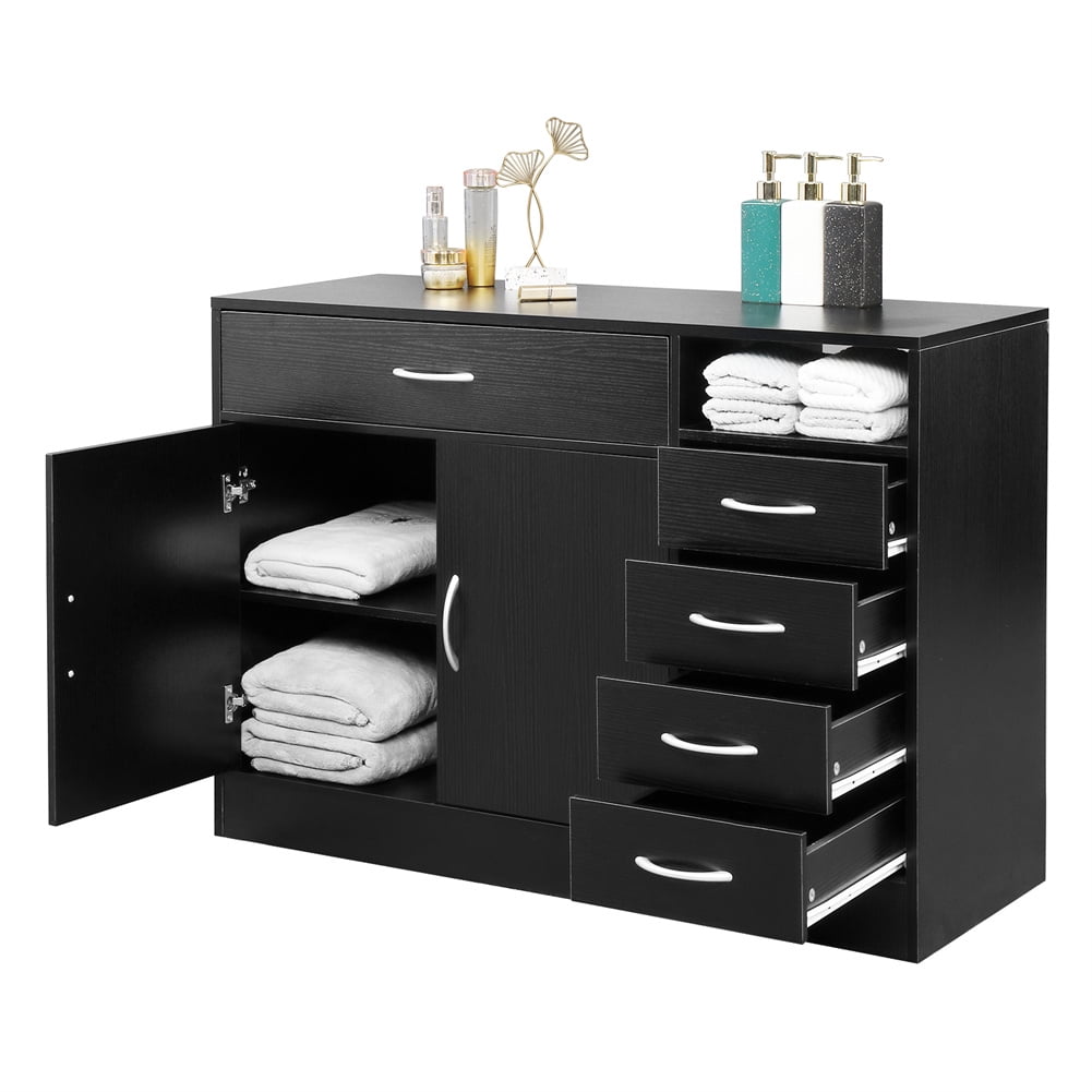 Mdf Bathroom With Double Doors Five Drawers Lightweight