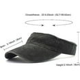 thumbnail image 3 of Sun Visor Hats Cotton Twill Ball Adjustable Sun Caps for Men Women(Black), 3 of 3