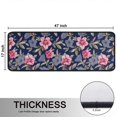 thumbnail image 5 of Kitchen Rugs Sets Of 2,Pioneer Flower Floral Print Pattern Anti Fatigue Kitchen Mat Rugs Non Slip Washable,Decorative Kitchen Floor Mats for Kitchen,Sink,Laundry,17"x47"+17"x47", 5 of 5
