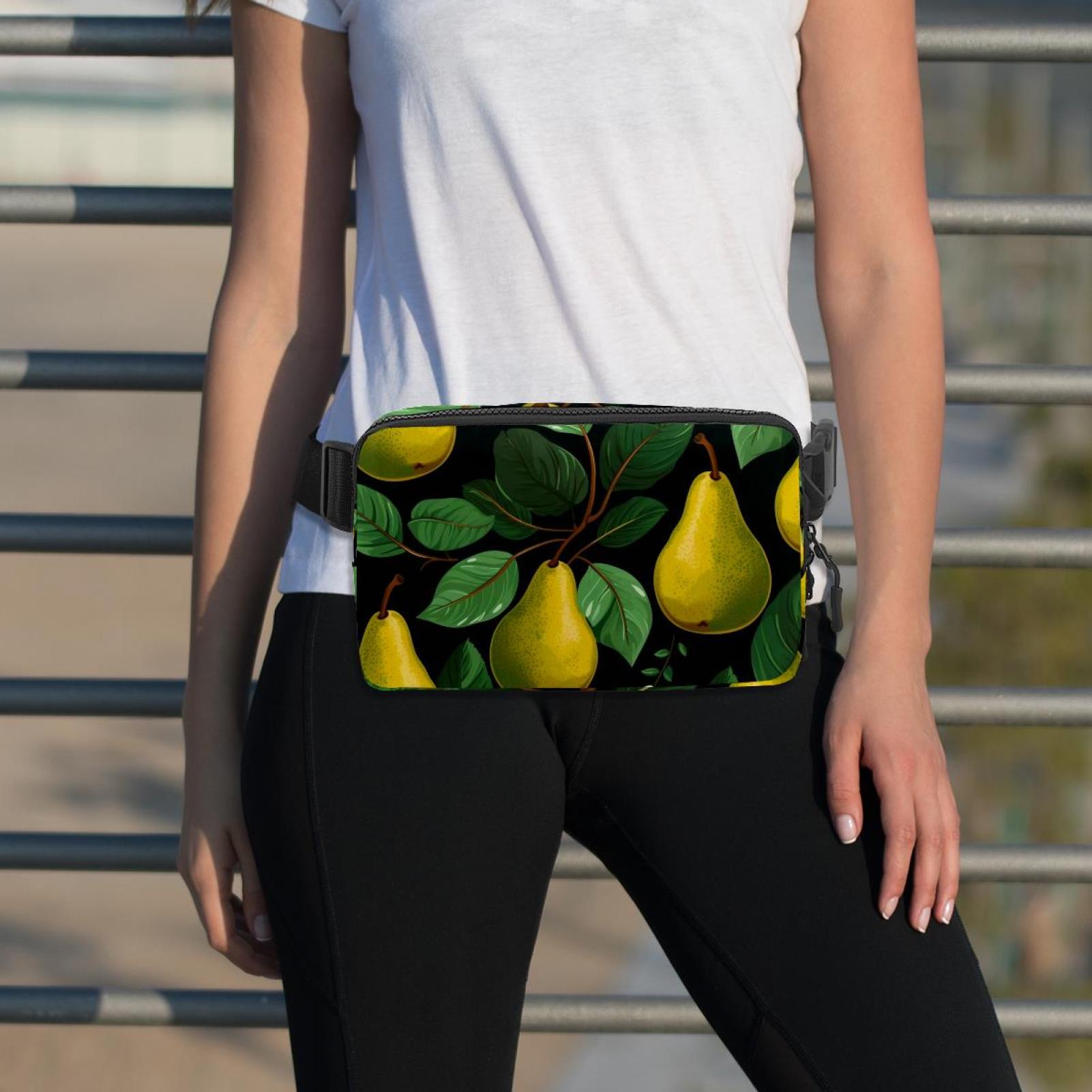 Pears Lightweight Crossbody Bag Fanny Pack Waist Bag Adjustable Extension Strap Unisex Bag